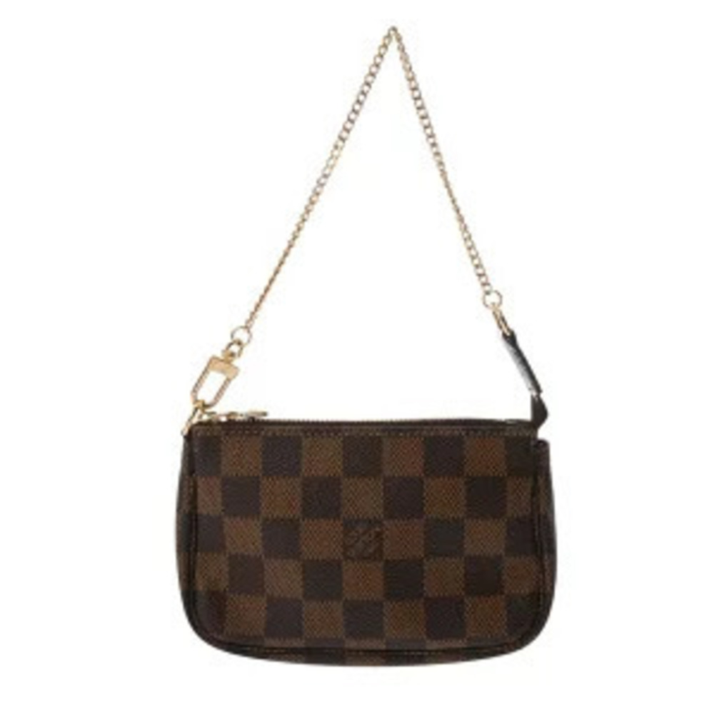 Louis Vuitton Damier Pochette Accessoires Canvas Accessory Pouch Brown